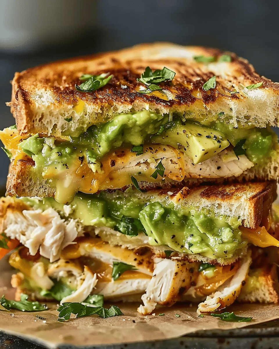 Chicken Avocado Melt Sandwich