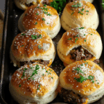 Irresistible Garlic Parmesan Cheeseburgers