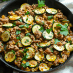 Ground Turkey and Zucchini Skillet Recipe