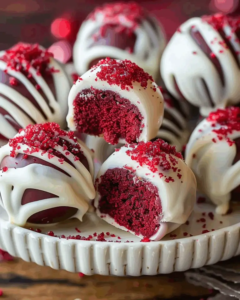 Red Velvet Cake Balls Recipe | Kitchen Loving
