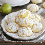 Coconut Key Lime Crinkle Cookies