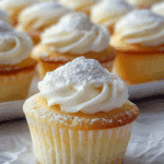 Fluffy Japanese Cotton Cheesecake Cupcakes