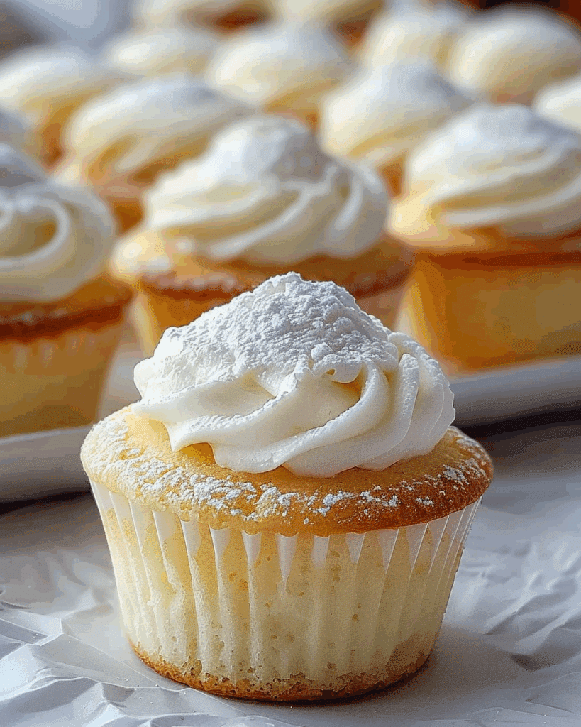 Fluffy Japanese Cotton Cheesecake Cupcakes