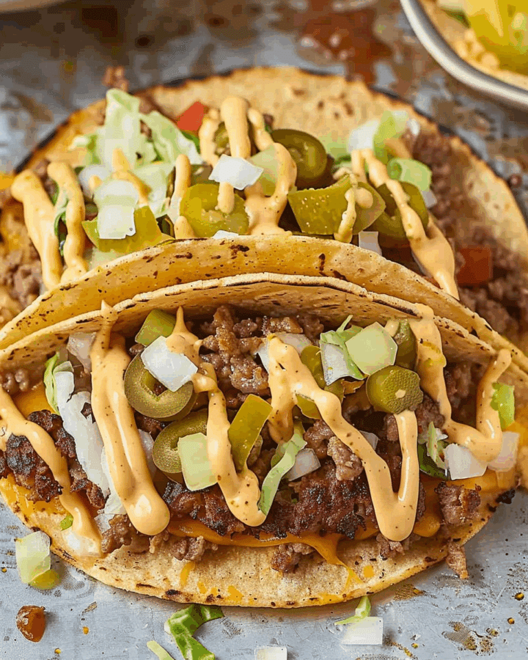 Smash Burger Tacos Recipe