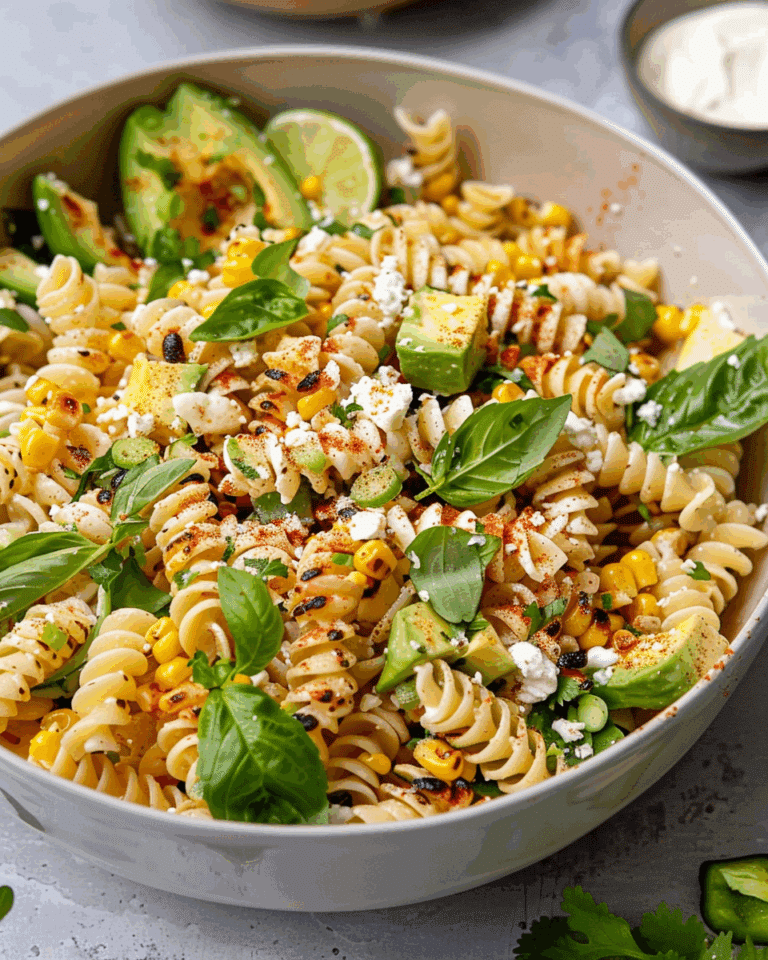 Creamy Street Corn Pasta Salad