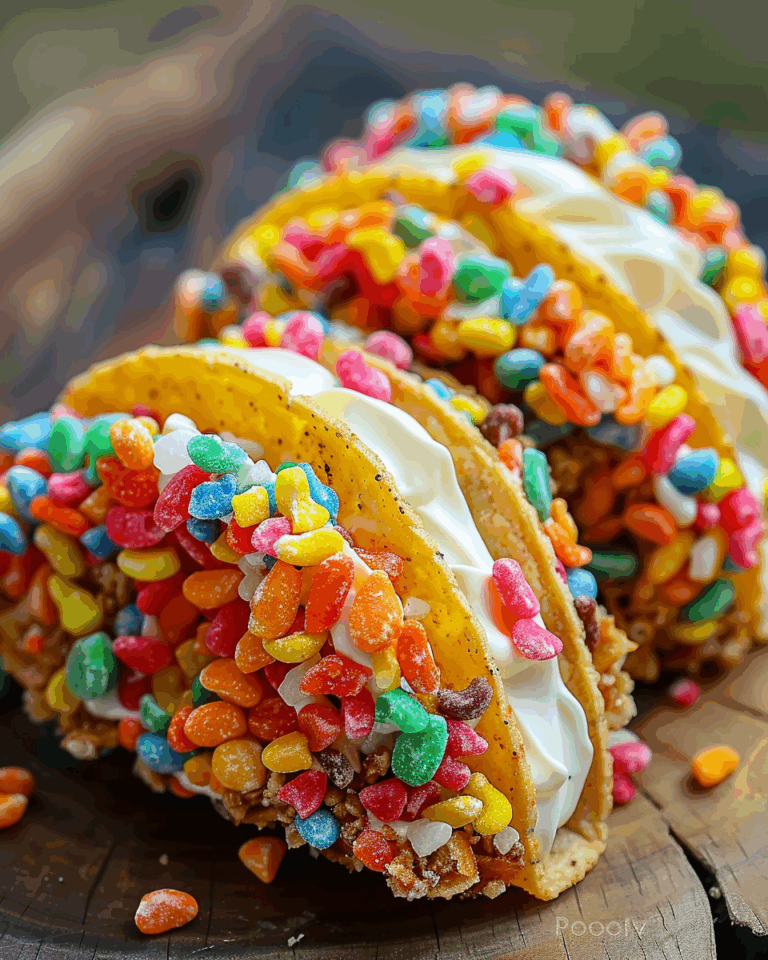 Fruity Pebbles Cheesecake Tacos