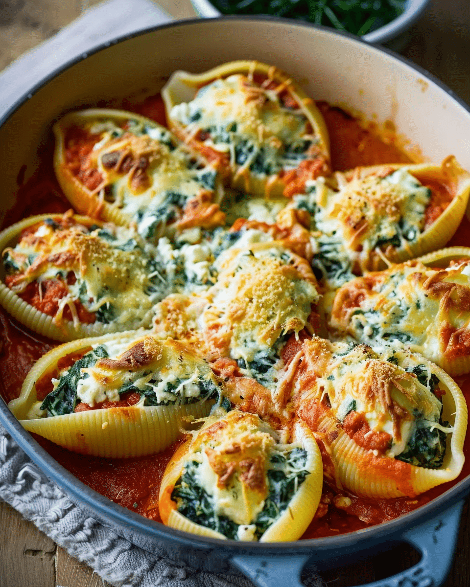 Spinach and Ricotta Stuffed Shells Recipe