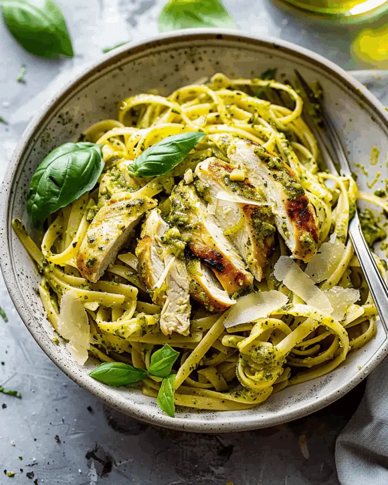 Easy 30 Minute Chicken Pesto Pasta