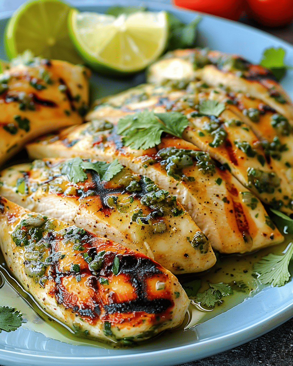 Grilled Salsa Verde Pepper Jack Chicken