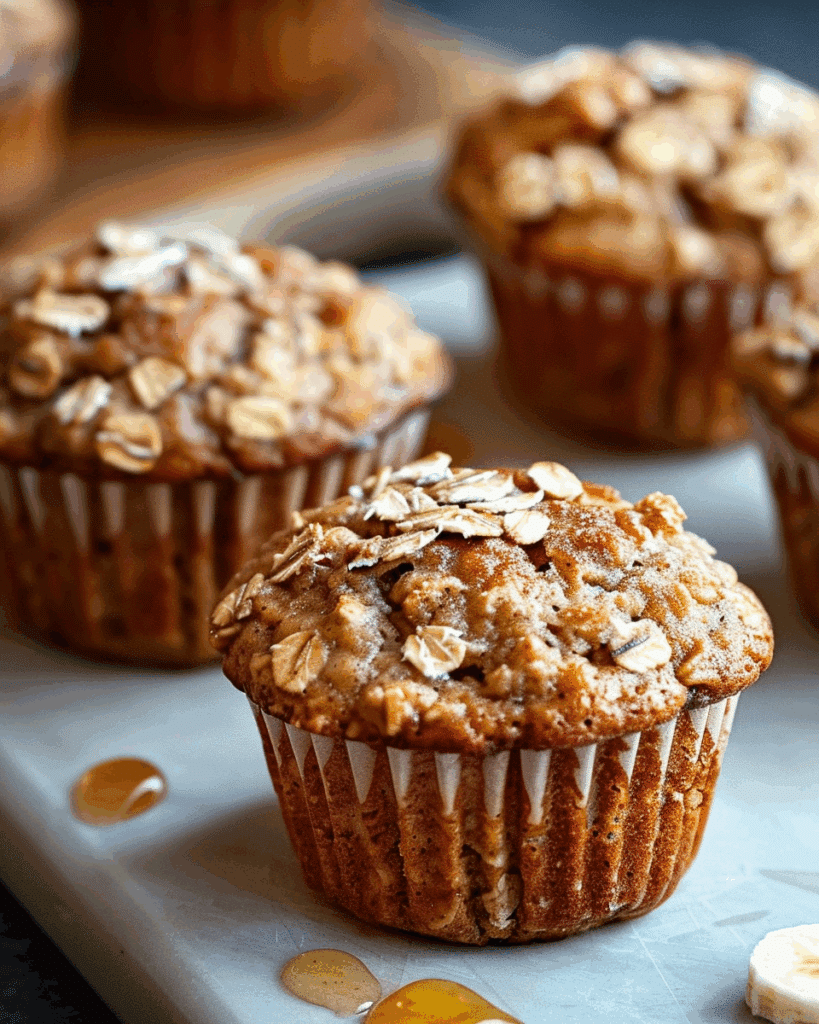 Healthy Banana Oatmeal Muffins Recipe