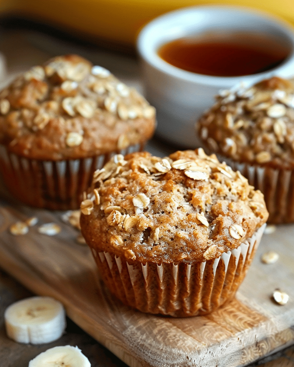 Healthy Banana Oatmeal Muffins Recipe