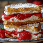Fried Strawberry Cheesecake Sandwiches Recipe