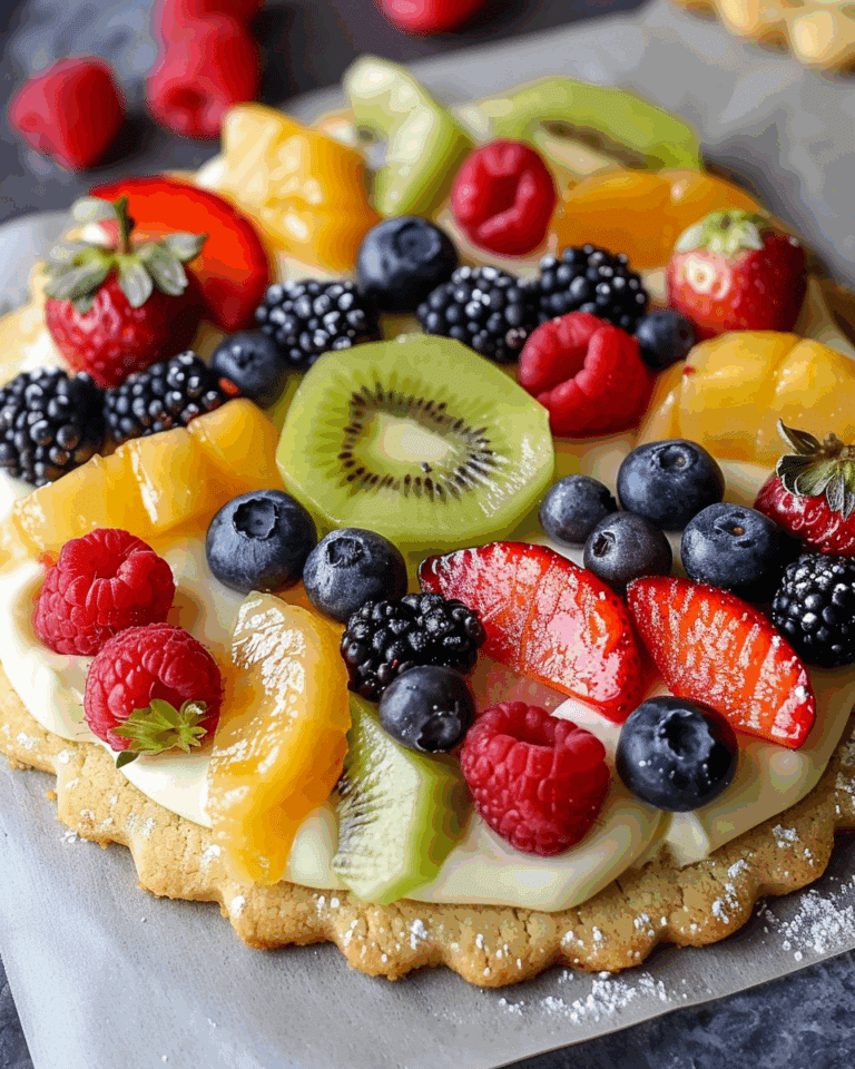 Fruit Pizza Sugar Cookie: A Sweet, Colorful Delight