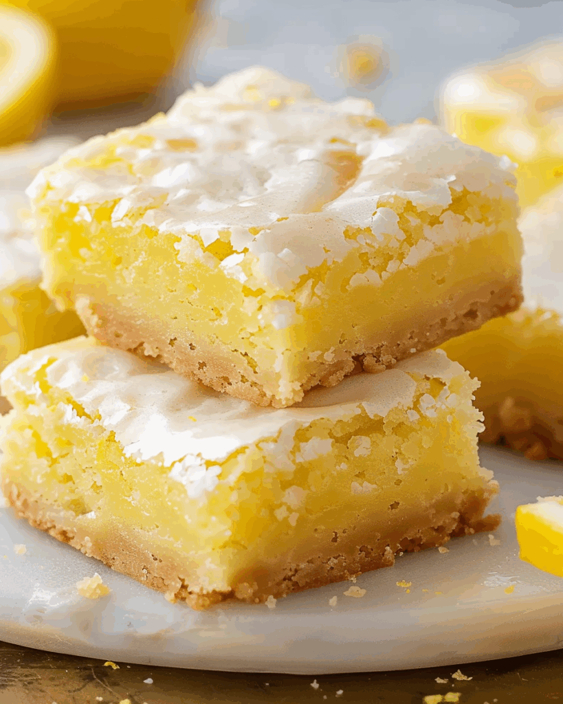 Easy Lemon Brownies Recipe
