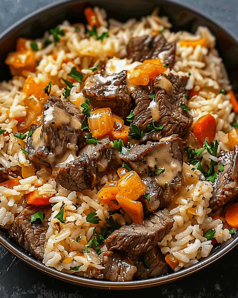 Steak & Queso Rice: A Hearty, Cheesy Meal for Busy Nights