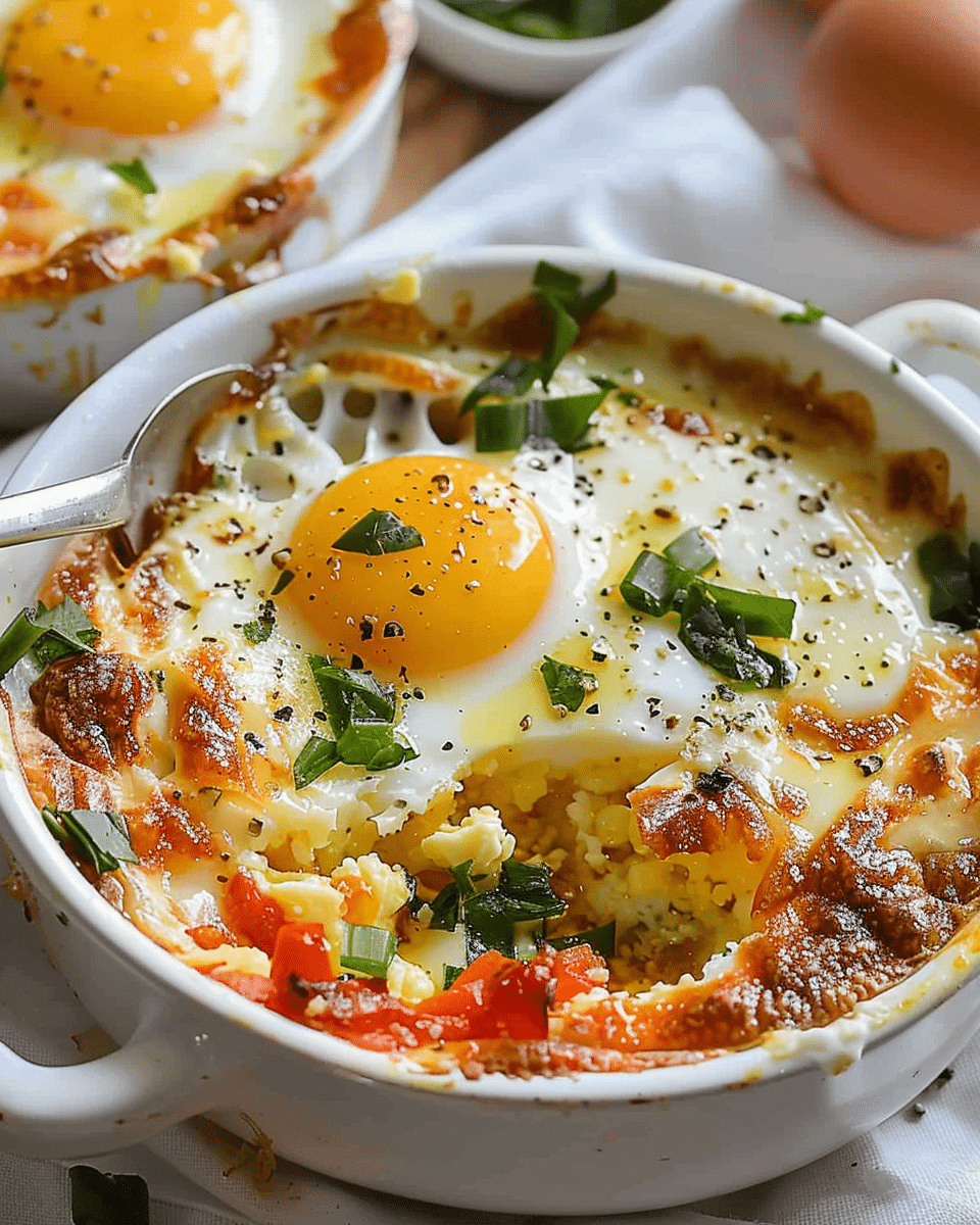 Baked Feta Eggs