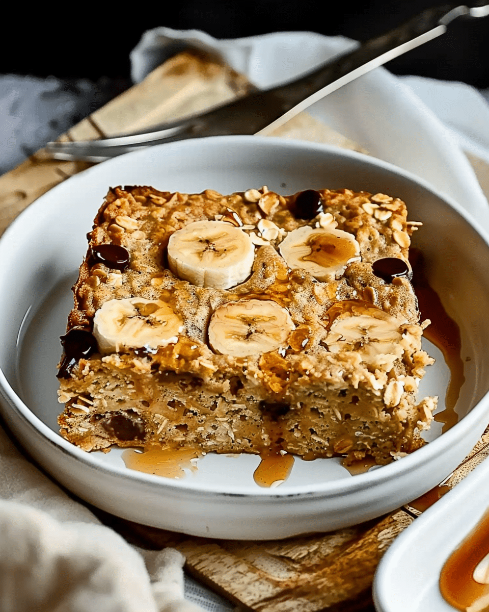 Banana Bread Baked Oatmeal (Protein Recipe)