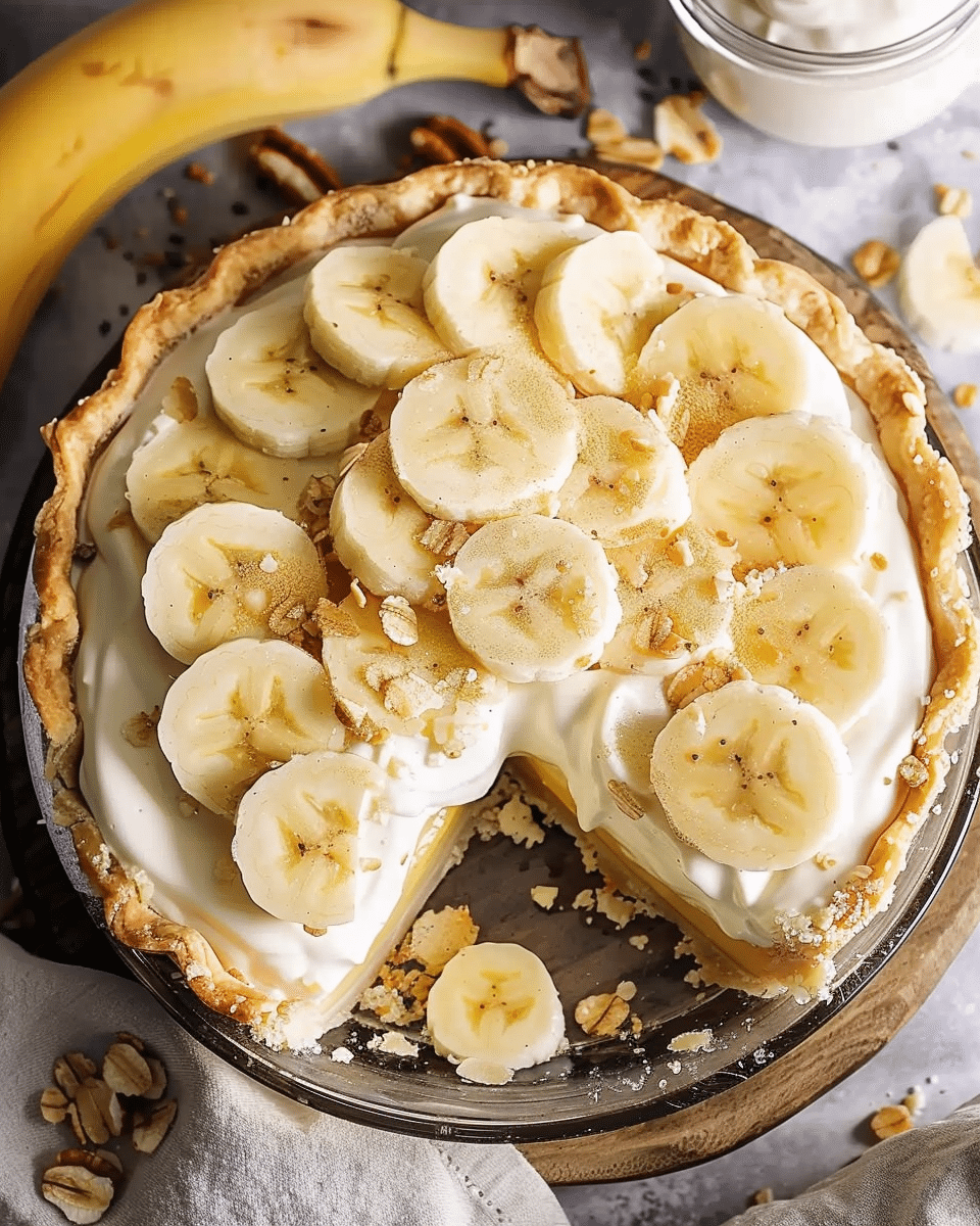 Banana Cream Pie with Graham Cracker Crust