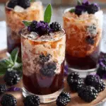 Blackberry Sage Iced Tea Latte Recipe