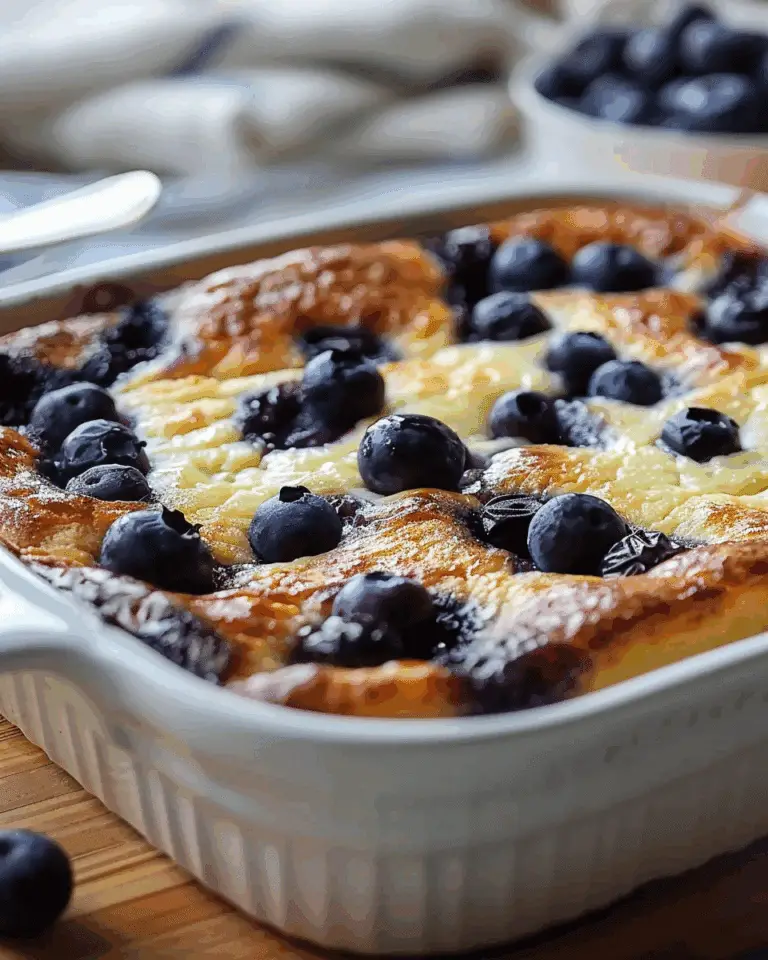 Blueberry Cottage Cheese Breakfast Bake