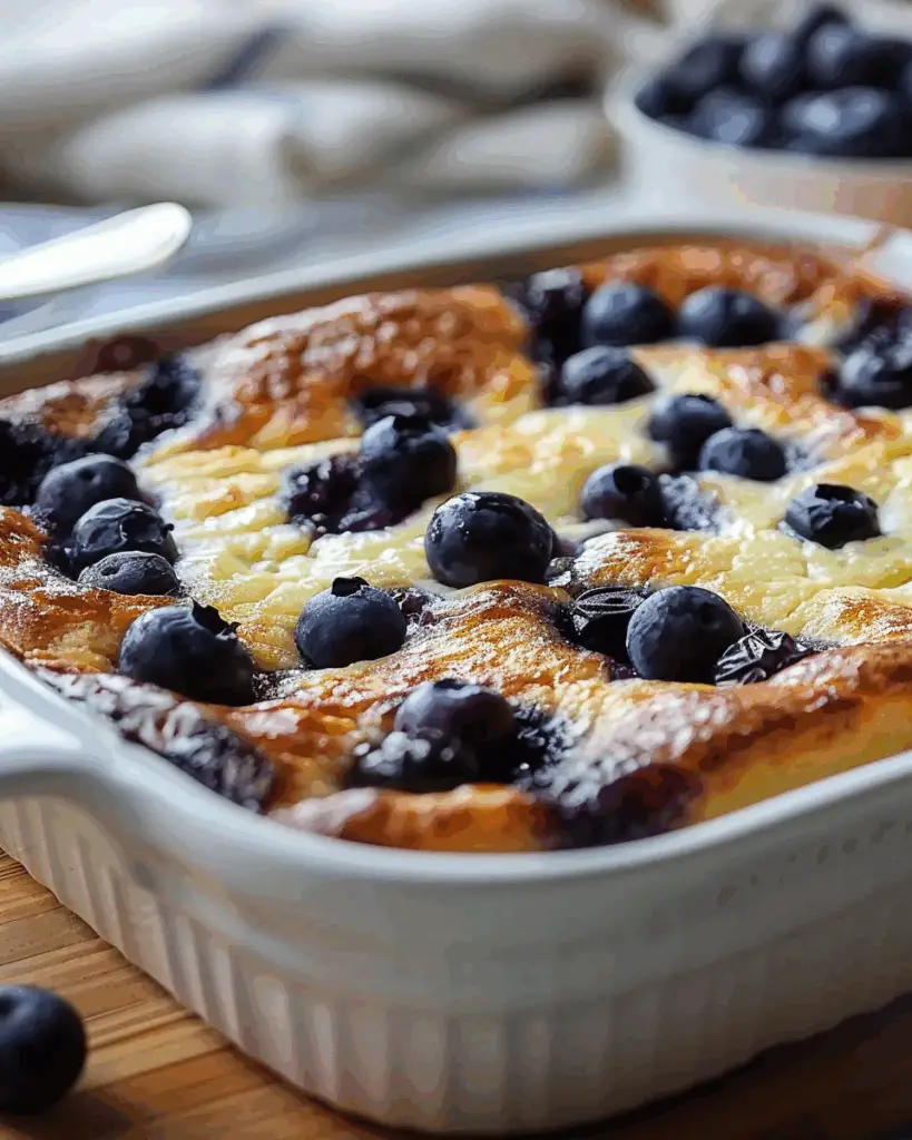 Blueberry Cottage Cheese Breakfast Bake