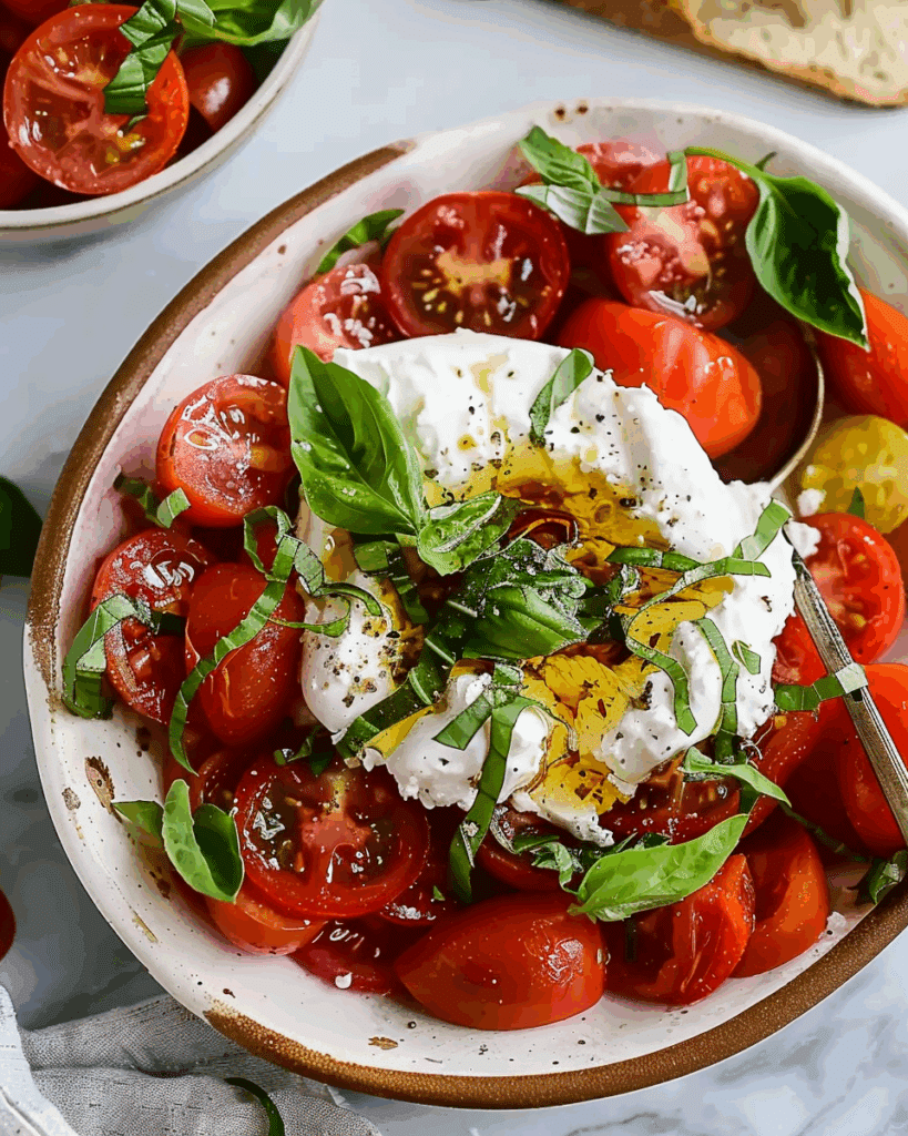 Burrata Tomato Salad (Simple Summer Appetizer Recipe)