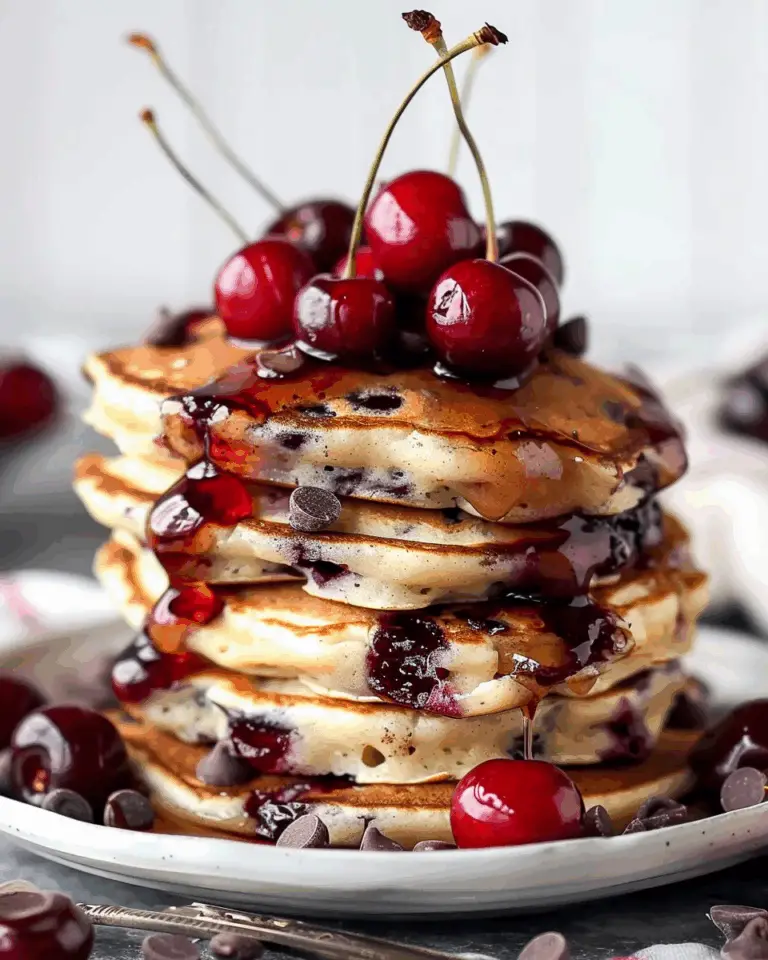 Cherry Chocolate Chip Pancakes