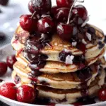 Cherry Chocolate Chip Pancakes