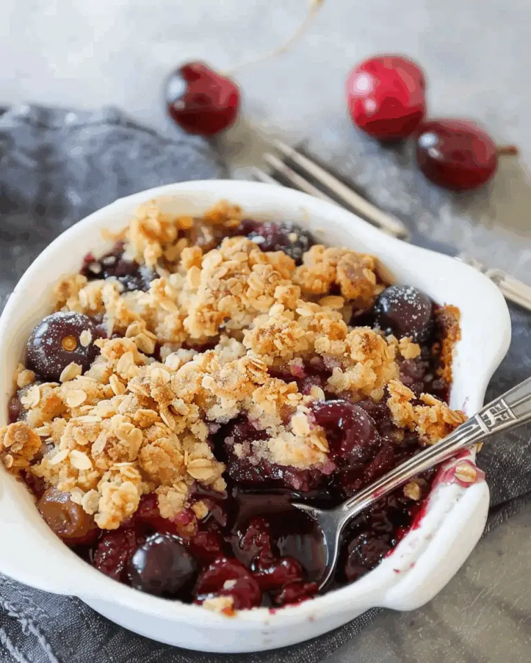 Fresh Cherry Crisp
