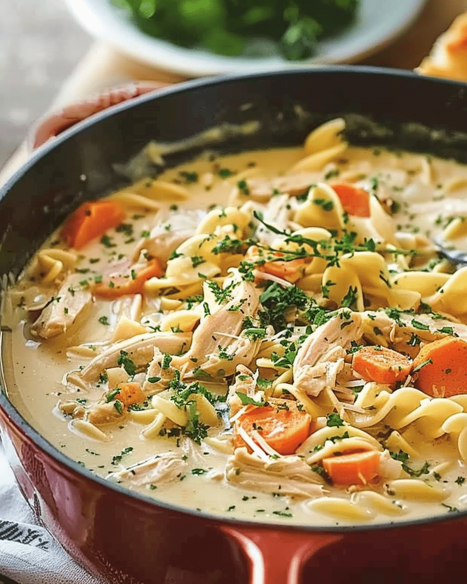 Creamy Chicken Noodle Soup