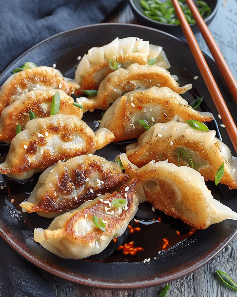 Chicken Potstickers (Pan-Fried Dumplings)