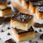 Chocolate Caramel Shortbread Bars (Millionaire Squares)