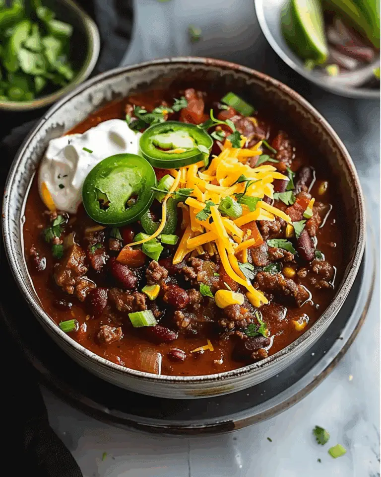 The BEST Easy Beef Chili