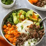 Viral Cottage Cheese Sweet Potato Beef Bowls