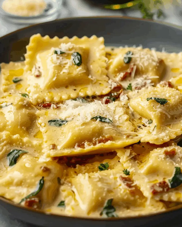 Creamy Tuscan Ravioli