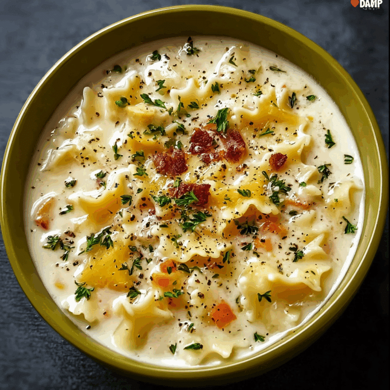 Creamy White Lasagna Soup