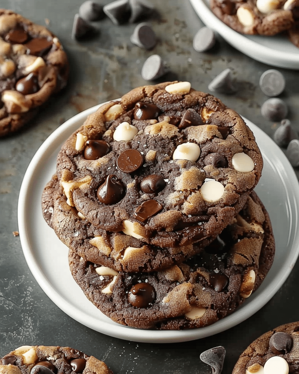Crumbl Triple Chocolate Chip Cookies