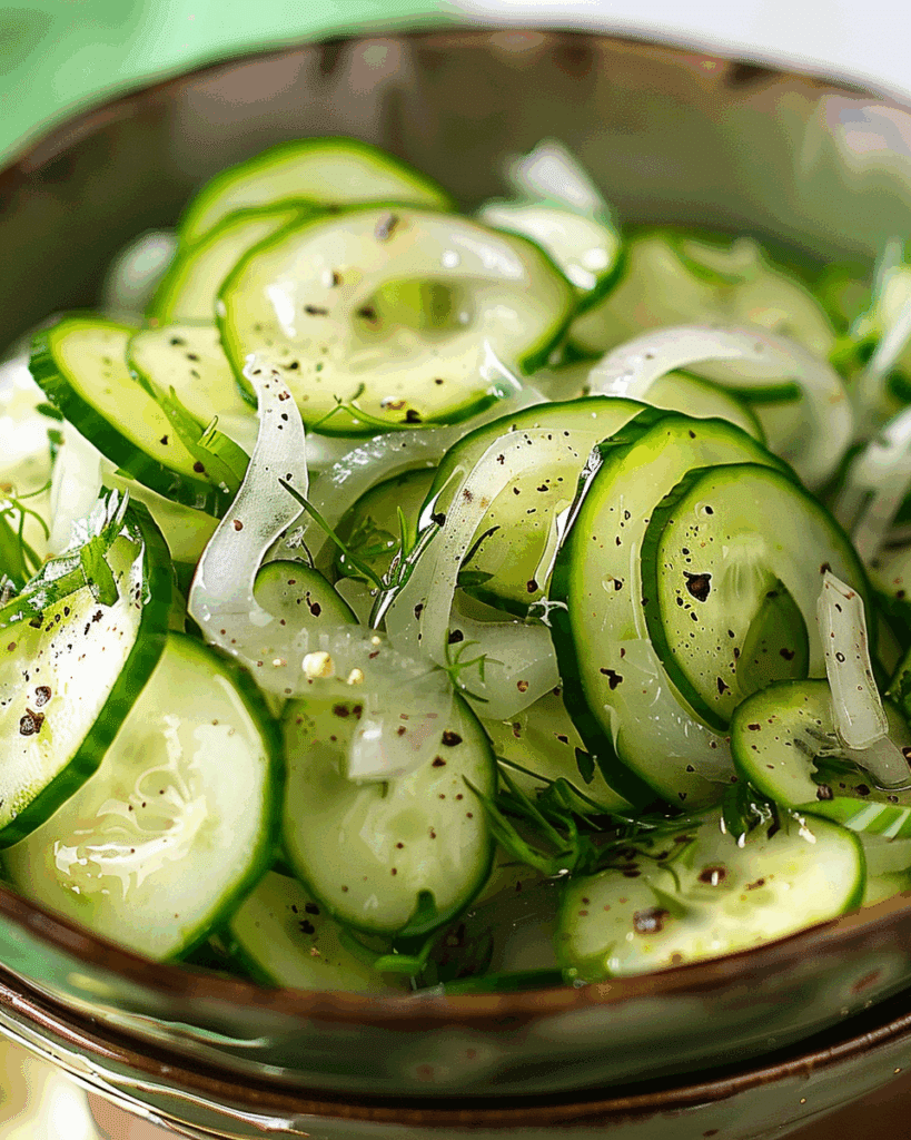 Cucumber Vinegar Salad Recipe