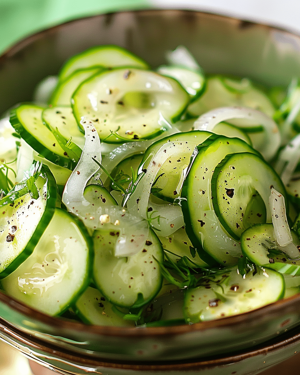 Cucumber Vinegar Salad Recipe