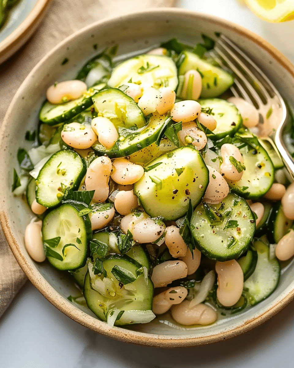 Dilly White Bean Cucumber Salad