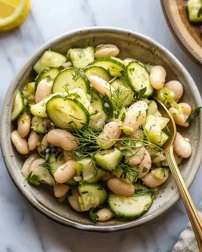 Dilly White Bean Cucumber Salad