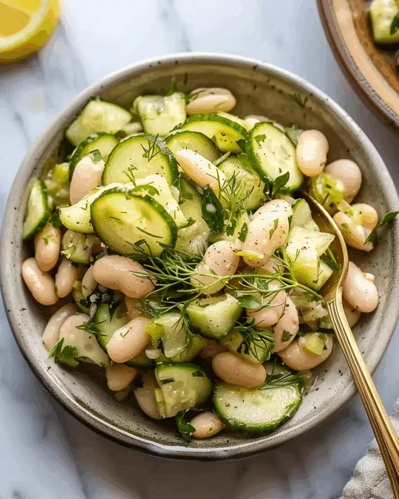 Dilly White Bean Cucumber Salad