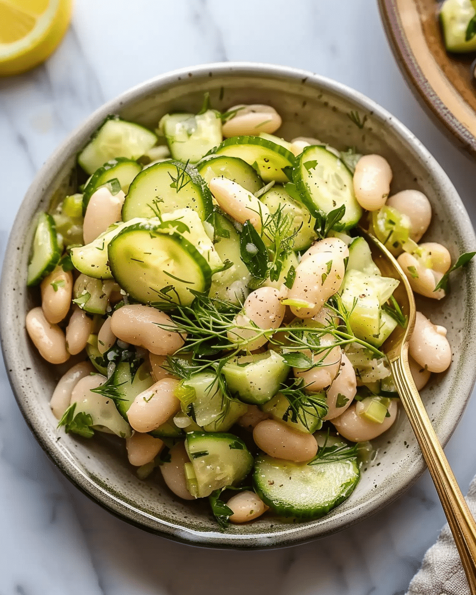 Dilly White Bean Cucumber Salad