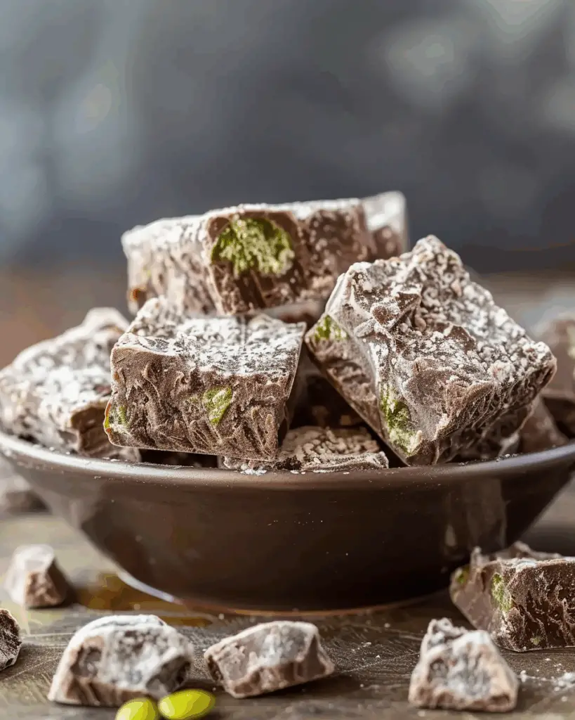 Dubai‑(ish) Chocolate Puppy Chow