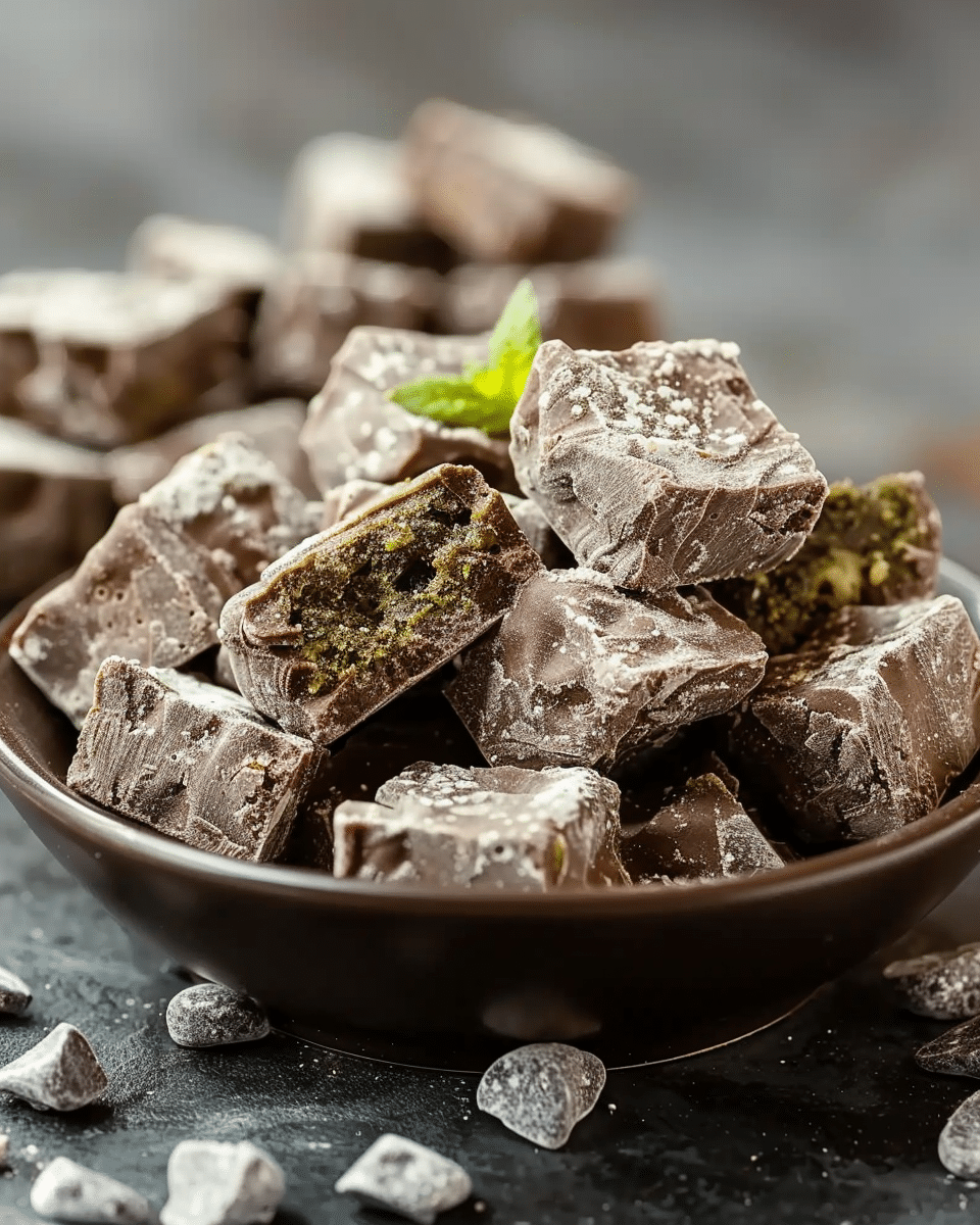 Dubai‑(ish) Chocolate Puppy Chow