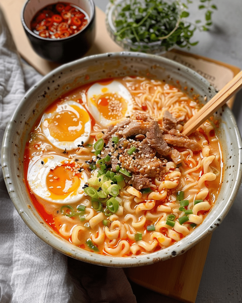 Easy Buldak Soup Ramen