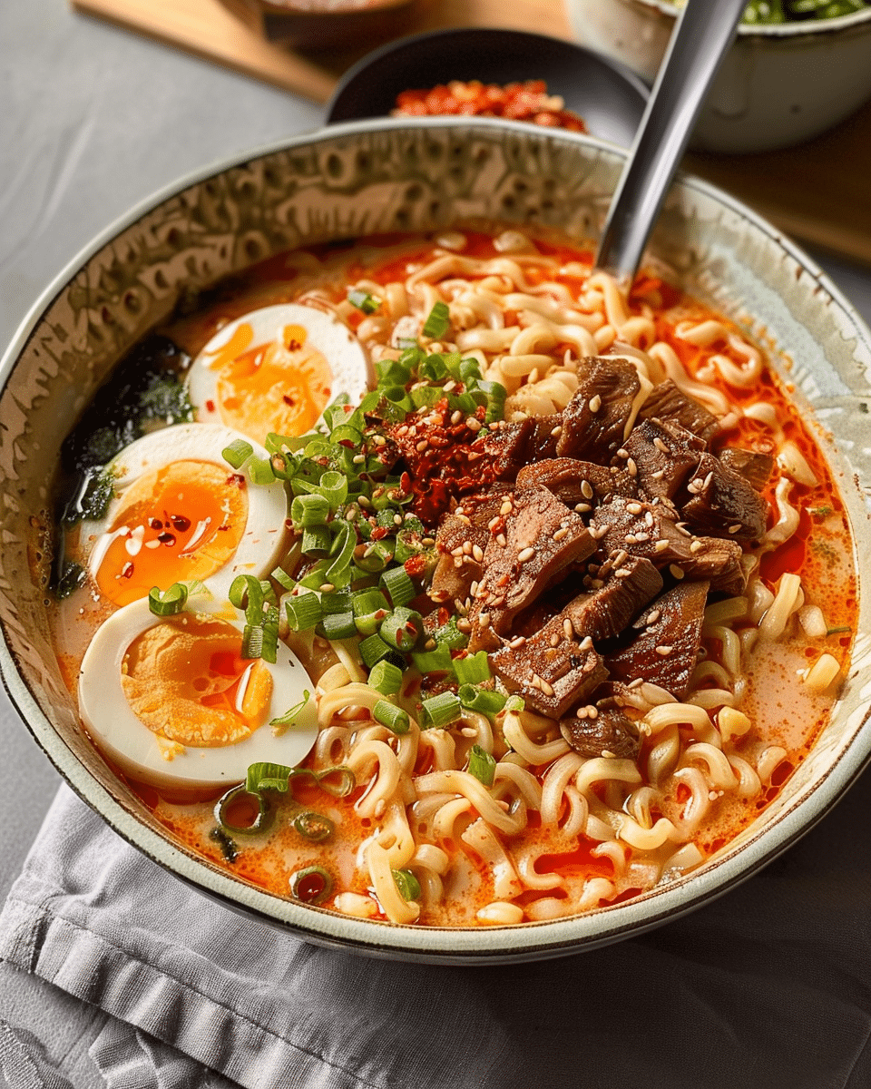 Easy Buldak Soup Ramen