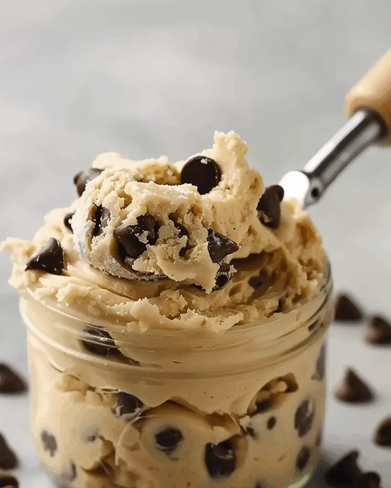 Chocolate Chip Edible Cookie Dough for One