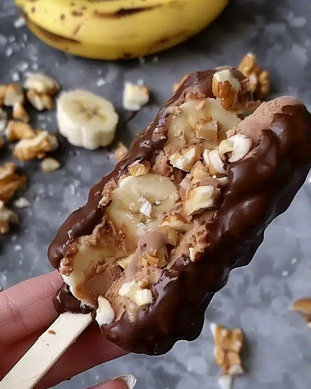 Frozen Snickers Banana Pops (Vegan & Gluten Free)