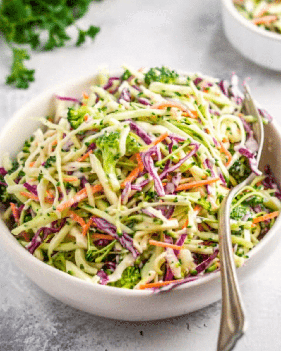 Healthy Broccoli Slaw Salad Recipe